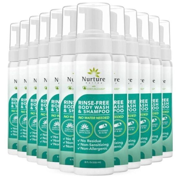 NURTURE VALLEY - NWT - Rinse-Free Body Wash & Shampoo 8 fl oz Waterless Cleanser - Picture 11 of 11